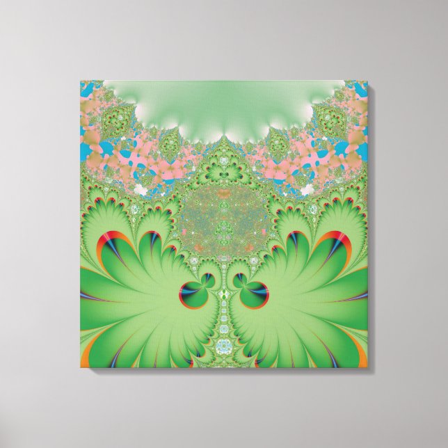 Lienzo Jardín de primavera (Anverso)