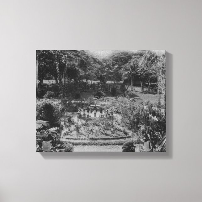 Lienzo Jardín de una villa suburbana (Anverso)