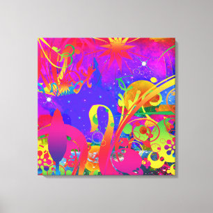 Lienzo Jardín de verano mágico