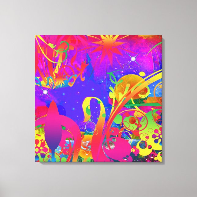 Lienzo Jardín de verano mágico (Anverso)