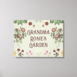 Lienzo Jardín de visualización de Personalizado floral vi