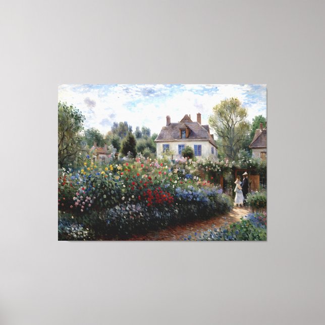 Lienzo Jardín del artista en Argentina (Anverso)