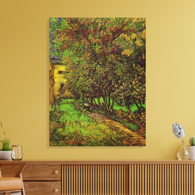 Lienzo Jardín del Hospital de Saint-Paul por Vincent van  (Insitu (Sala de estar))