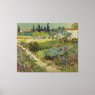 Lienzo Jardín en Arles por Vincent Van Gogh