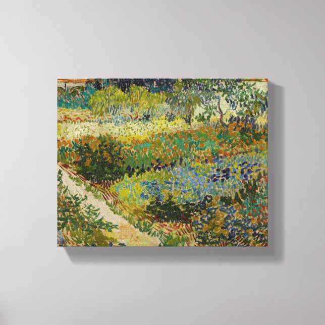 Lienzo Jardín en Arles - Vincent Van Gogh (Anverso)