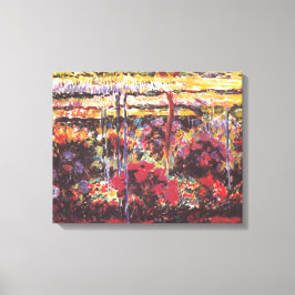 Lienzo Jardín en Giverny - Claude Monet - c1900