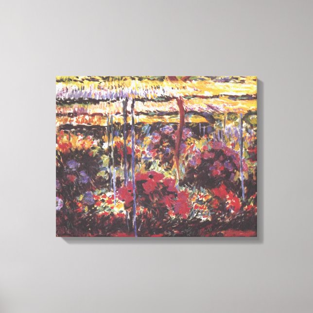 Lienzo Jardín en Giverny - Claude Monet - c1900 (Anverso)