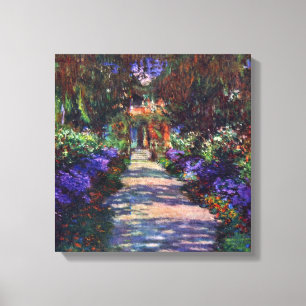 Lienzo Jardín en Giverny por Claude Monet