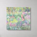 Lienzo Jardín en Giverny por Claude Monet<br><div class="desc">Claude Monet - Jardín en Giverny. Hermosa pintura impresionista de un jardín en Giverny de Claude Monet.</div>