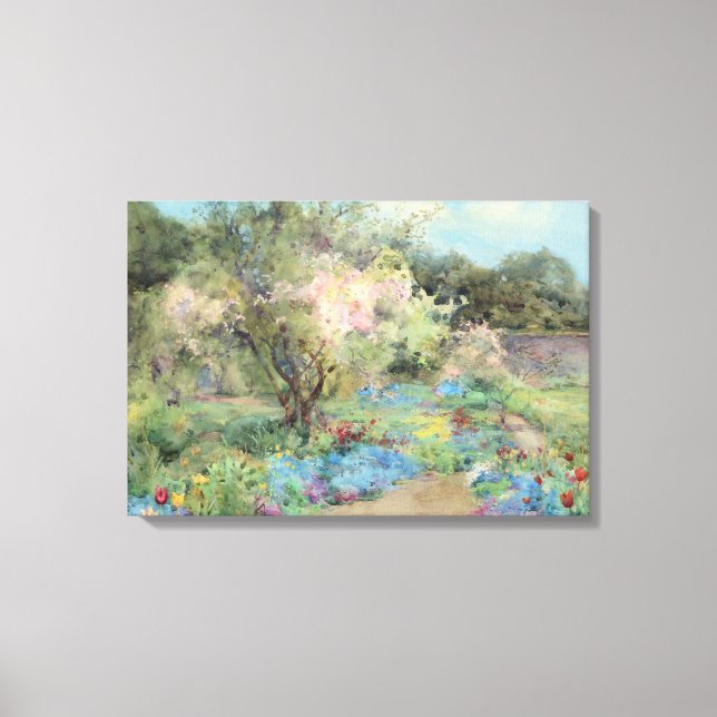 Lienzo Jardín en Kilmurry (por Mildred Anne Butler) (Anverso)