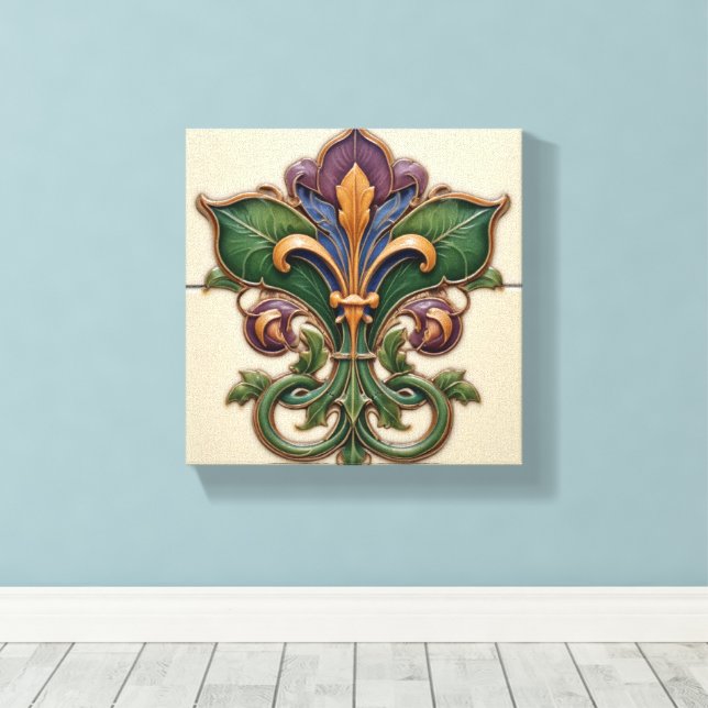 Lienzo Jardín Fleur-de-Lis (Insitu (piso de madera))