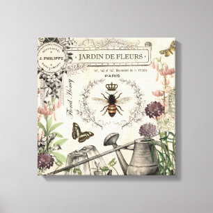 LIENZO JARDÍN FRANCÉS DE LA ABEJA