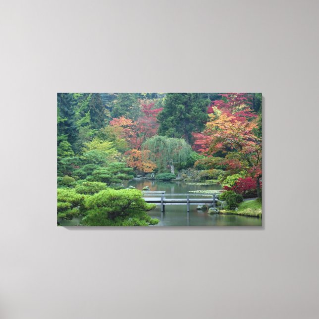 Lienzo Jardín japonés en el Washington Park (Anverso)