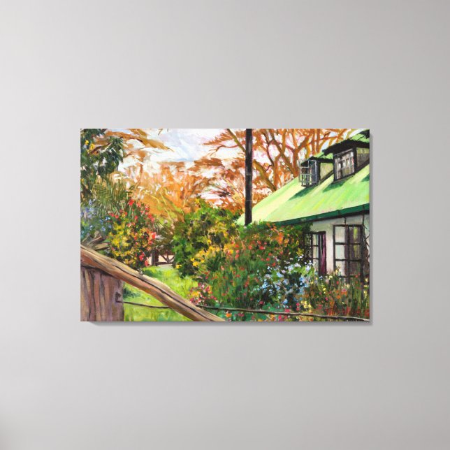 Lienzo Jardín keniano 2012 (Anverso)