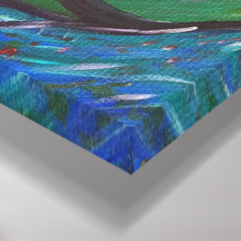 Lienzo Jardín Mantra - Pintura de tela Om