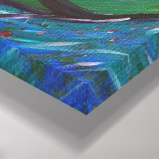 Lienzo Jardín Mantra - Pintura de tela Om