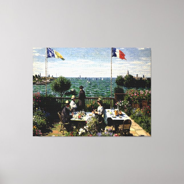 Lienzo Jardín Sainte-Adresse (Anverso)