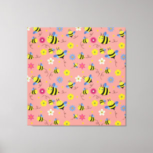 Lienzo Jardín Sweet Bee Blossom