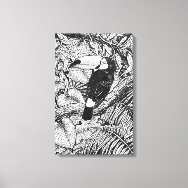 Lienzo Jardín tropical turístico (Anverso)