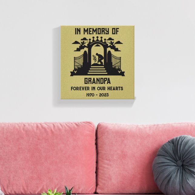 Lienzo Jardineros Funeral en Memoria (Insitu (Sala de estar))