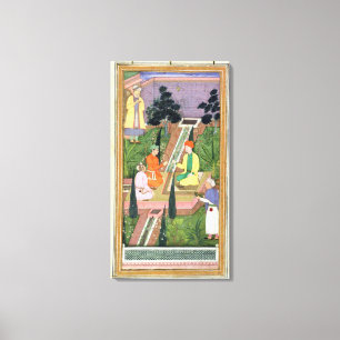 Lienzo Jardines acuáticos, del Álbum Clive (gouache on pa