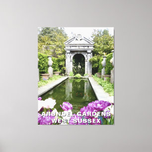 Lienzo Jardines Arundel en primavera, Sussex occidental