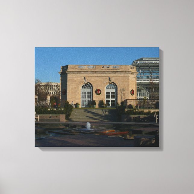 Lienzo Jardines botánicos para Navidades en Washington DC (Anverso)