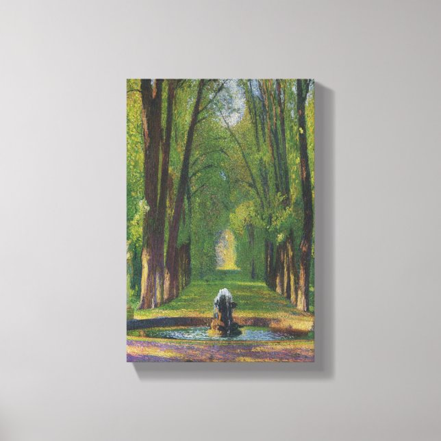 Lienzo Jardines del Palacio de Versalles (Francia) (Anverso)