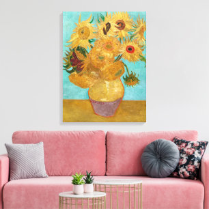 Lienzo Jarrón con doce girasoles Van Gogh