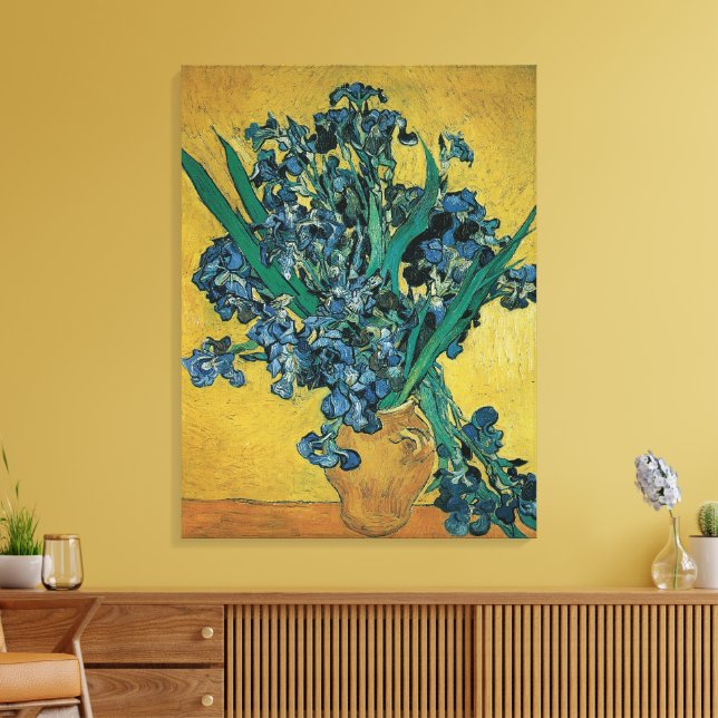 Lienzo Jarrón de flores con lirios de Vincent van Gogh (Insitu (Sala de estar))