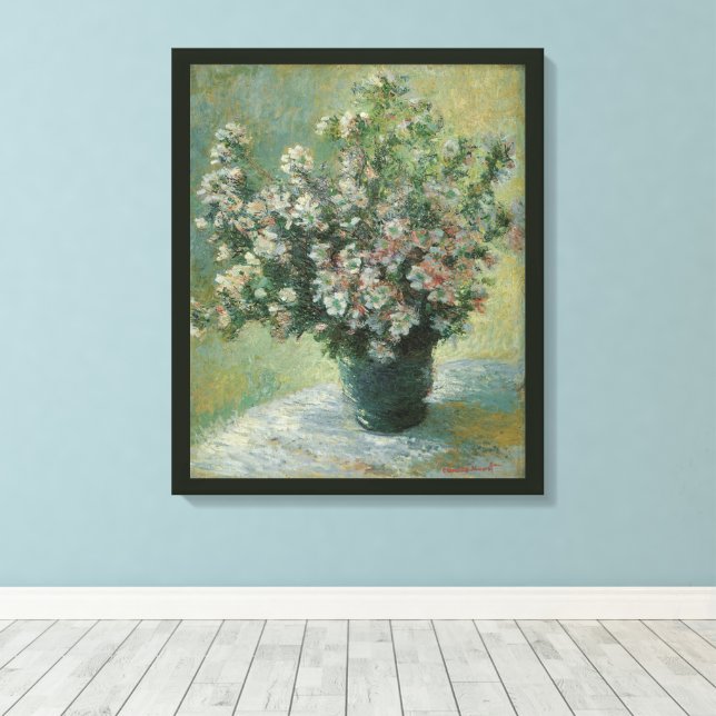 Lienzo Jarrón de Flores de Claude Monet (Insitu (piso de madera))