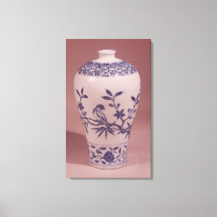 Lienzo Jarrón de flores, dinastía Ming