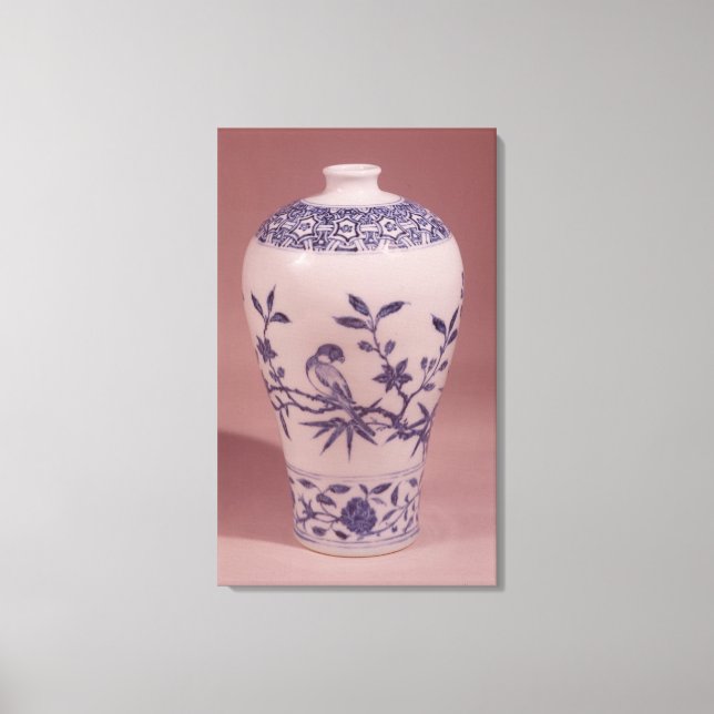 Lienzo Jarrón de flores, dinastía Ming (Anverso)