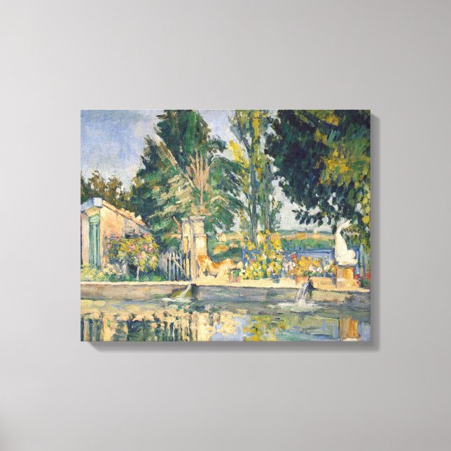 Lienzo Jas de Bouffan El Estanque - Paul Cezanne - c1876 (Anverso)