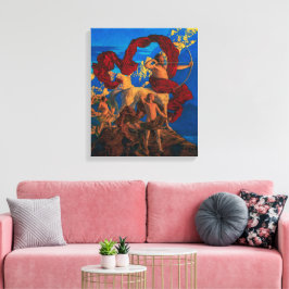 Lienzo Jason y su profesor | Maxfield Parrish |