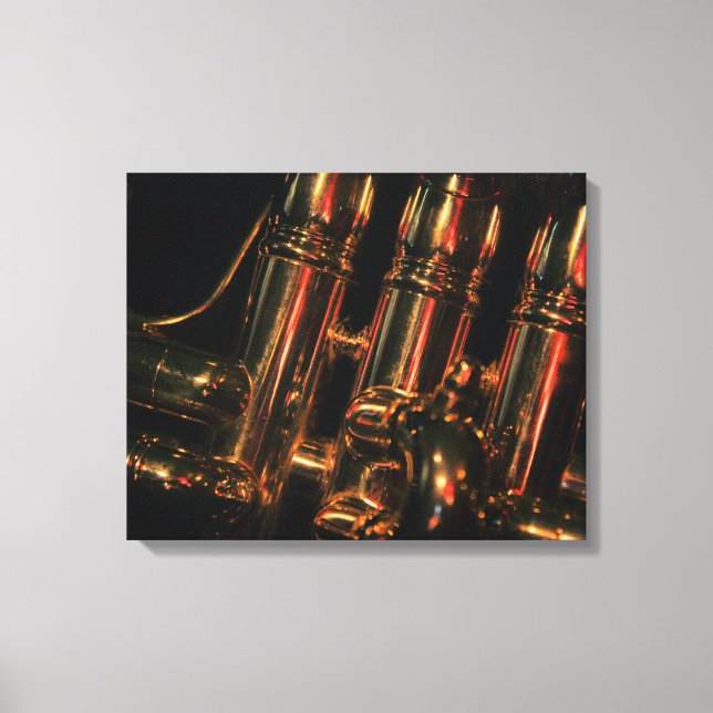 Lienzo Jazz de luz roja (Anverso)
