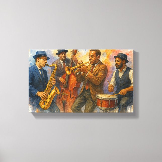 Lienzo Jazz Muscians (Anverso)