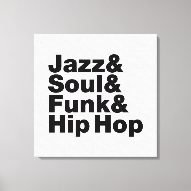 Lienzo Jazz y Soul y Funk & Hip Hop (Anverso)