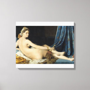 Lienzo Jean-Auguste-Dominique Ingres-La Grande Odalisque