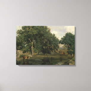 Lienzo Jean-Baptiste-Camille Corot - Bosque