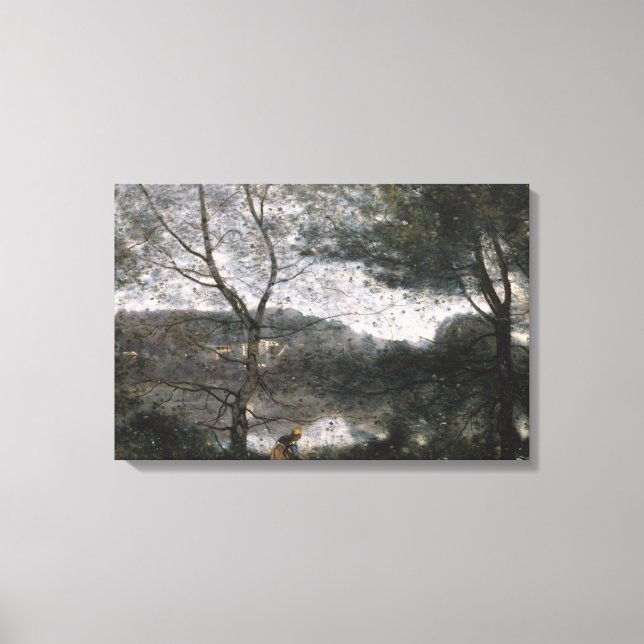 Lienzo Jean-Baptiste-Camille Corot - Ville-d'Avray (Anverso)