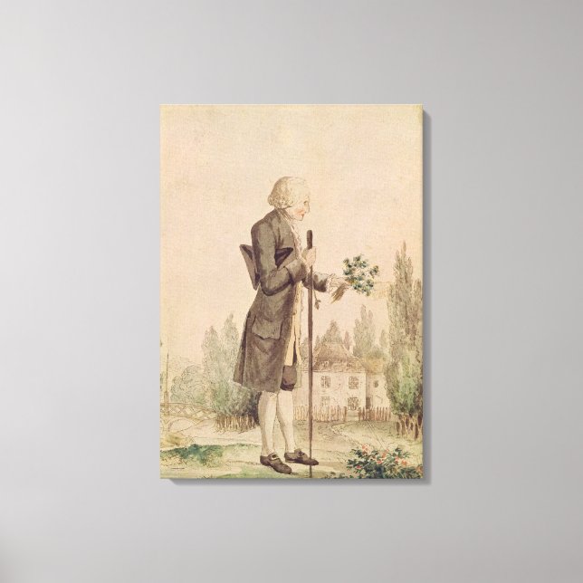 Lienzo Jean-Jacques Rousseau Gather Herbs (Anverso)