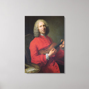 Lienzo Jean-Philippe Rameau con un violín