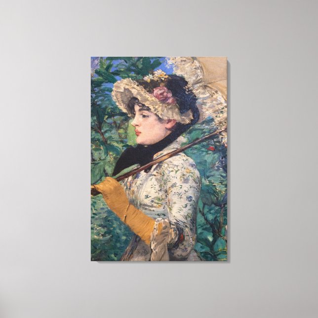 Lienzo Jeanne (Primavera) De Édouard Manet (Anverso)
