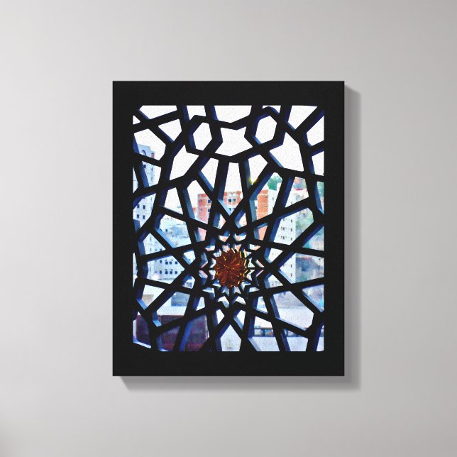 Lienzo Jeddah Window (Anverso)