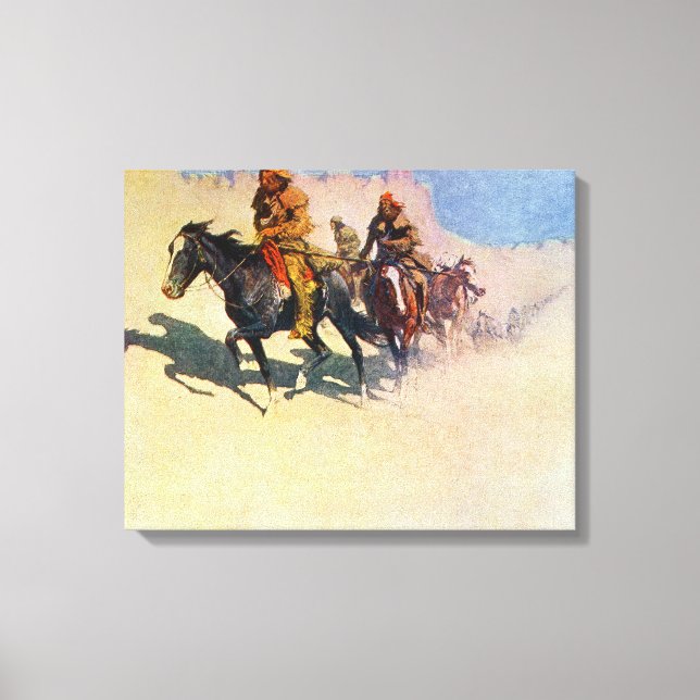 Lienzo Jedediah Smith cruzando el desierto (Anverso)