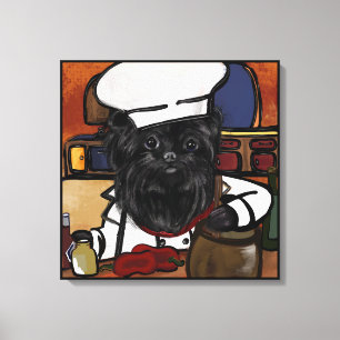 Lienzo Jefe Affenpinscher 
