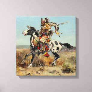 Lienzo “Jefe Dakota” por Charles M Russell