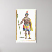 Jefe de los hondureños, 1780 (grabado de colores)