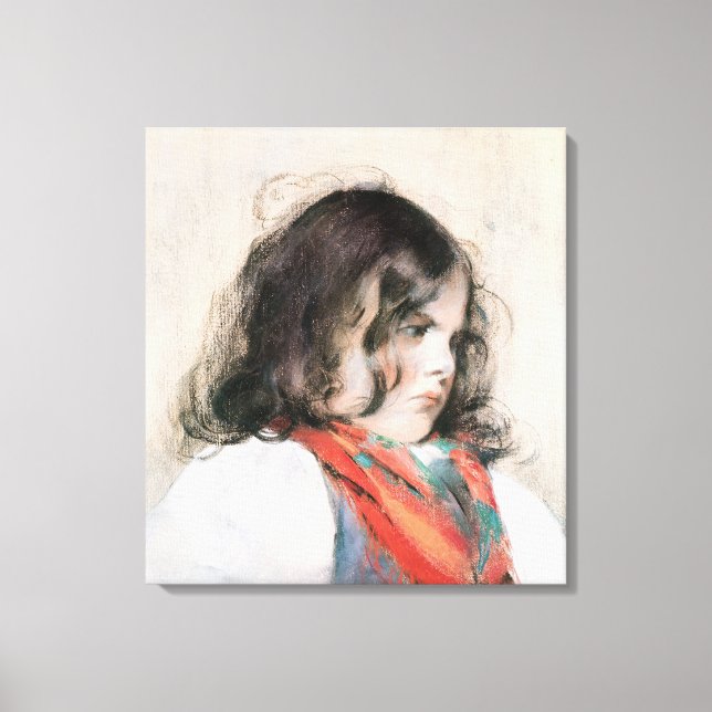 Lienzo Jefe de un niño (Anverso)